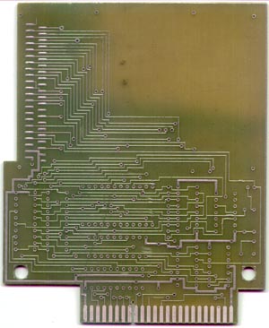 Электроника МС-0511, УКНЦ, плата контроллера IDE (обратная сторона)